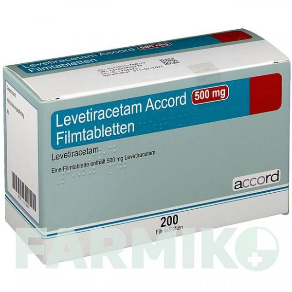 ЛЕВЕТИРАЦЕТАМ (LEVETIRACETAM) 500 мг таблетки 200 шт - Леветирацетам ACCORD HEALTHCARE