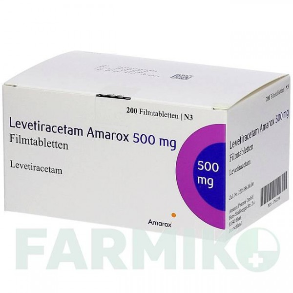 ЛЕВЕТИРАЦЕТАМ (LEVETIRACETAM) 500 мг таблетки 50 шт - Леветирацетам AMAROX PHARMA