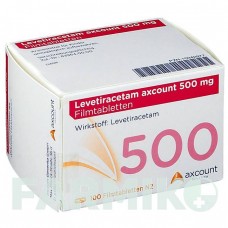 ЛЕВЕТИРАЦЕТАМ (LEVETIRACETAM) 500 мг таблетки 100 шт - Леветирацетам AXCOUNT GENERIKA
