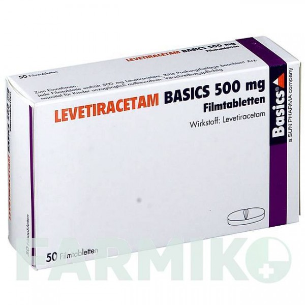ЛЕВЕТИРАЦЕТАМ (LEVETIRACETAM) 500 мг таблетки 50 шт - Леветирацетам BASICS