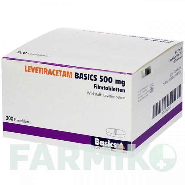 ЛЕВЕТИРАЦЕТАМ (LEVETIRACETAM) 500 мг таблетки 200 шт - Леветирацетам BASICS