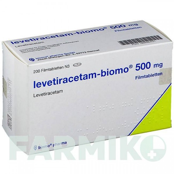 ЛЕВЕТИРАЦЕТАМ (LEVETIRACETAM) 500 мг таблетки 200 шт - Леветирацетам BIOMO PHARMA