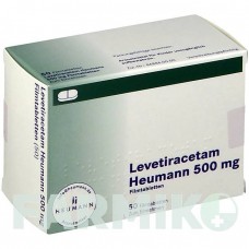 ЛЕВЕТИРАЦЕТАМ (LEVETIRACETAM) 500 мг таблетки 50 шт - Леветирацетам HEUMANN PHARMA