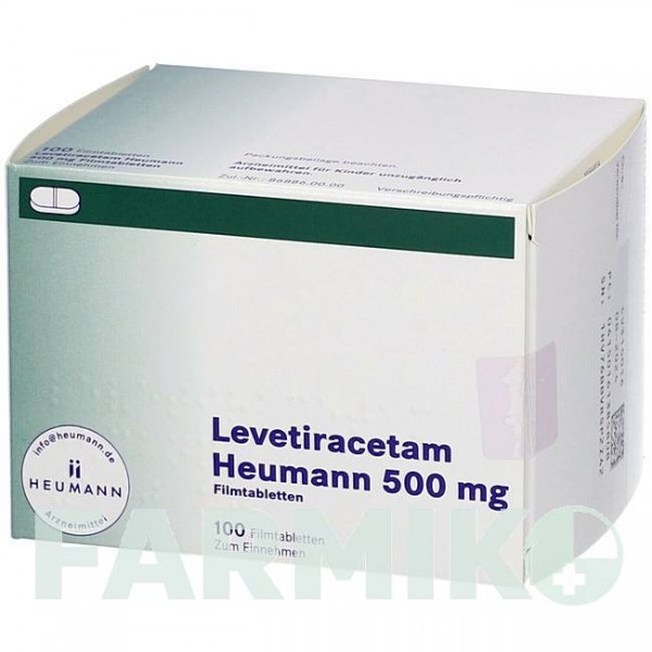 ЛЕВЕТИРАЦЕТАМ (LEVETIRACETAM) 500 мг таблетки 100 шт - Леветирацетам HEUMANN PHARMA