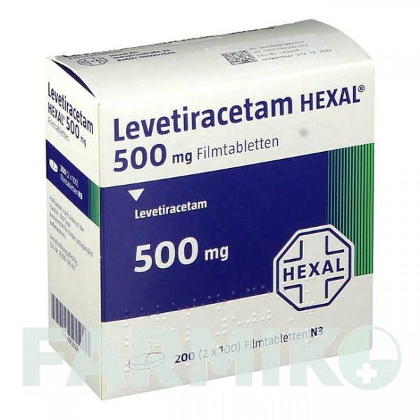 ЛЕВЕТИРАЦЕТАМ (LEVETIRACETAM) 500 мг таблетки 200 шт - Леветирацетам HEXAL