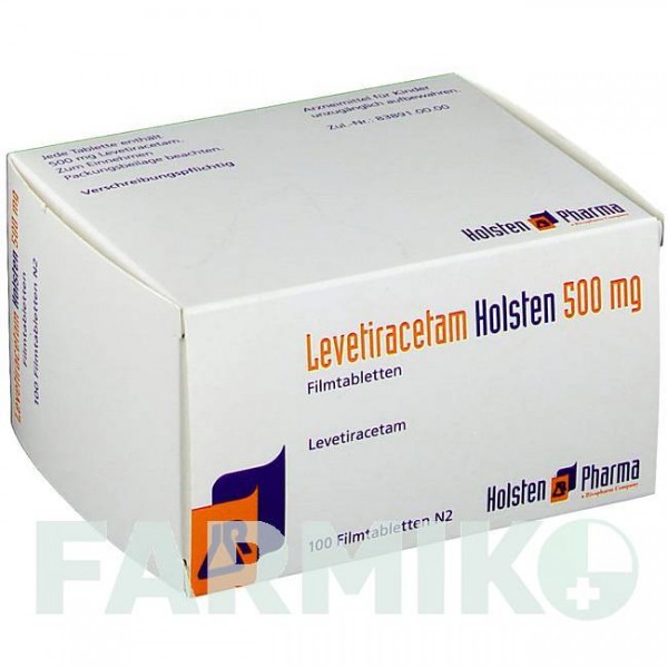 ЛЕВЕТИРАЦЕТАМ (LEVETIRACETAM) 500 мг таблетки 100 шт - Леветирацетам HOLSTEN PHARMA