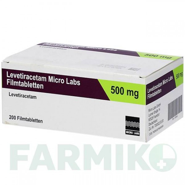 ЛЕВЕТИРАЦЕТАМ (LEVETIRACETAM) 500 мг таблетки 100 шт - Леветирацетам MICRO LABS