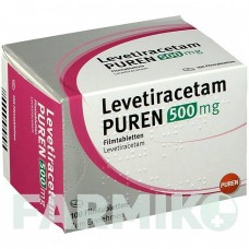 ЛЕВЕТИРАЦЕТАМ (LEVETIRACETAM) 500 мг таблетки 100 шт - Леветирацетам PUREN PHARMA