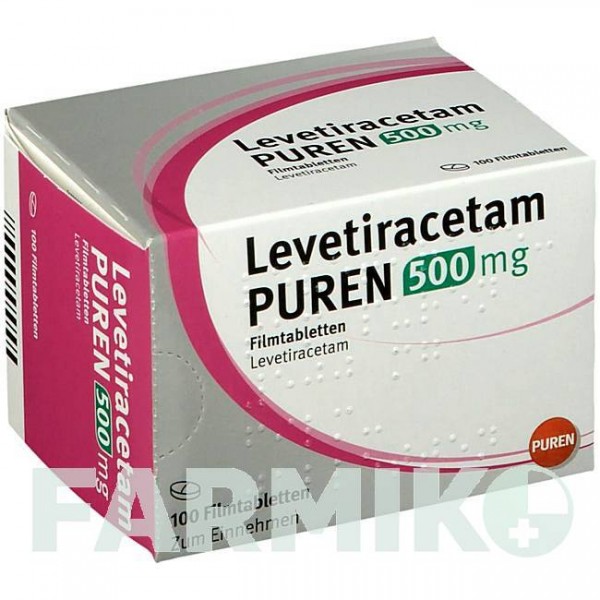 ЛЕВЕТИРАЦЕТАМ (LEVETIRACETAM) 500 мг таблетки 100 шт - Леветирацетам PUREN PHARMA