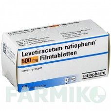 ЛЕВЕТИРАЦЕТАМ (LEVETIRACETAM) 500 мг таблетки 50 шт - Леветирацетам RATIOPHARM