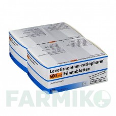 ЛЕВЕТИРАЦЕТАМ (LEVETIRACETAM) 500 мг таблетки 100 шт - Леветирацетам RATIOPHARM
