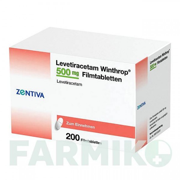 ЛЕВЕТИРАЦЕТАМ (LEVETIRACETAM) 500 мг таблетки 100 шт - Леветирацетам ZENTIVA
