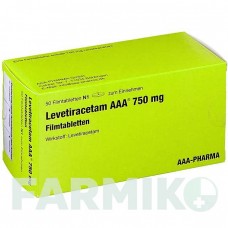 ЛЕВЕТИРАЦЕТАМ (LEVETIRACETAM) 750 мг таблетки 50 шт - Леветирацетам AAA - PHARMA