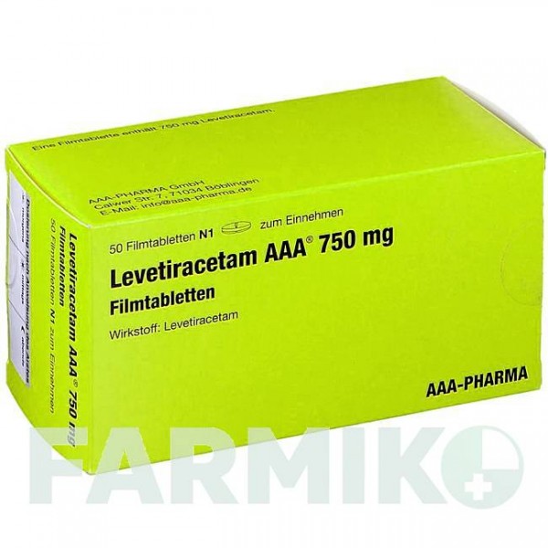 ЛЕВЕТИРАЦЕТАМ (LEVETIRACETAM) 750 мг таблетки 50 шт - Леветирацетам AAA - PHARMA