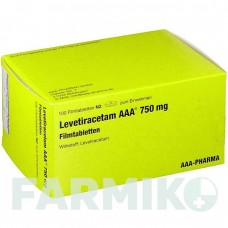 ЛЕВЕТИРАЦЕТАМ (LEVETIRACETAM) 750 мг таблетки 100 шт - Леветирацетам AAA - PHARMA