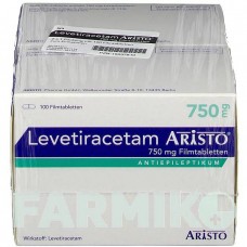 ЛЕВЕТИРАЦЕТАМ (LEVETIRACETAM) 750 мг таблетки 200 шт - Леветирацетам ARISTO PHARMA