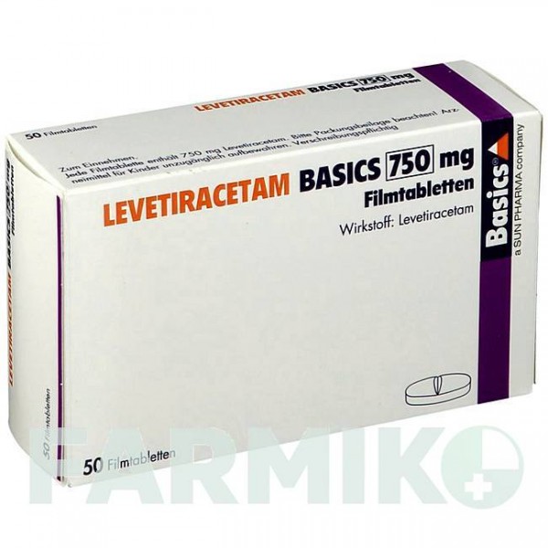 ЛЕВЕТИРАЦЕТАМ (LEVETIRACETAM) 750 мг таблетки 50 шт - Леветирацетам BASICS