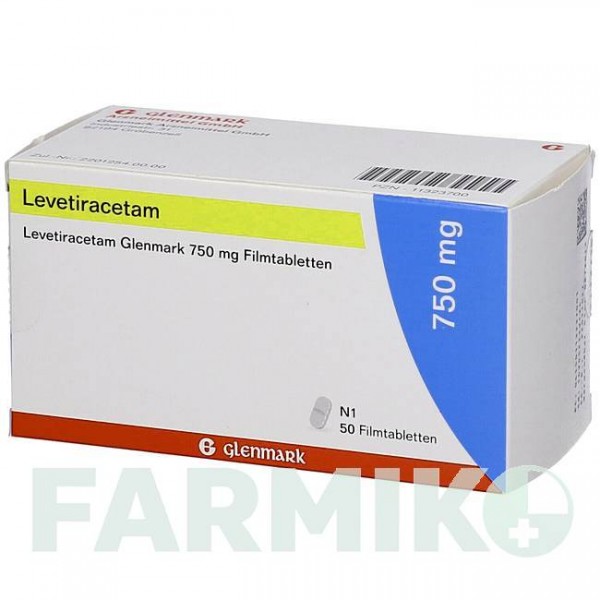 ЛЕВЕТИРАЦЕТАМ (LEVETIRACETAM) 750 мг таблетки 50 шт - Леветирацетам GLENMARK