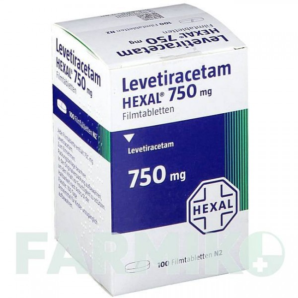 ЛЕВЕТИРАЦЕТАМ (LEVETIRACETAM) 750 мг таблетки 100 шт - Леветирацетам HEXAL