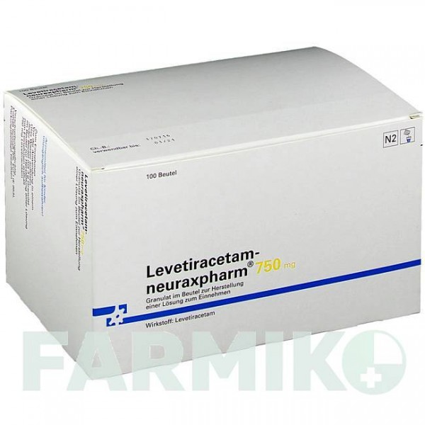 ЛЕВЕТИРАЦЕТАМ (LEVETIRACETAM) 750 мг гранули 100 шт - Леветирацетам NEURAXPHARM