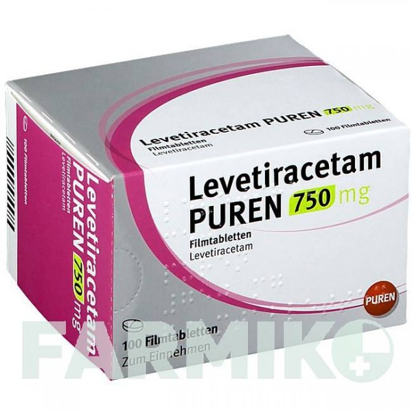ЛЕВЕТИРАЦЕТАМ (LEVETIRACETAM) 750 мг таблетки 100 шт - Леветирацетам PUREN PHARMA