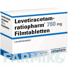 ЛЕВЕТИРАЦЕТАМ (LEVETIRACETAM) 750 мг таблетки 50 шт - Леветирацетам RATIOPHARM