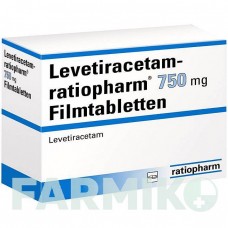 ЛЕВЕТИРАЦЕТАМ (LEVETIRACETAM) 750 мг таблетки 100 шт - Леветирацетам RATIOPHARM