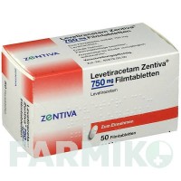 ЛЕВЕТИРАЦЕТАМ (LEVETIRACETAM) 750 мг таблетки 50 шт - Леветирацетам ZENTIVA