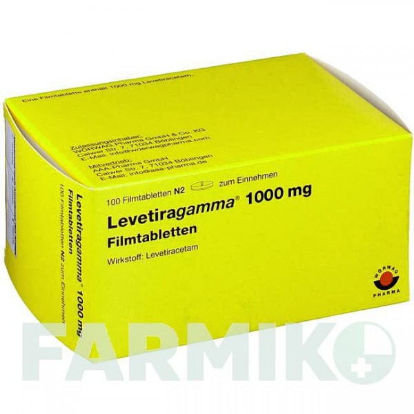 ЛЕВЕТИРАГАММА (LEVETIRAGAMMA) 1000 мг таблетки 100 шт - Леветирацетам AAA - PHARMA