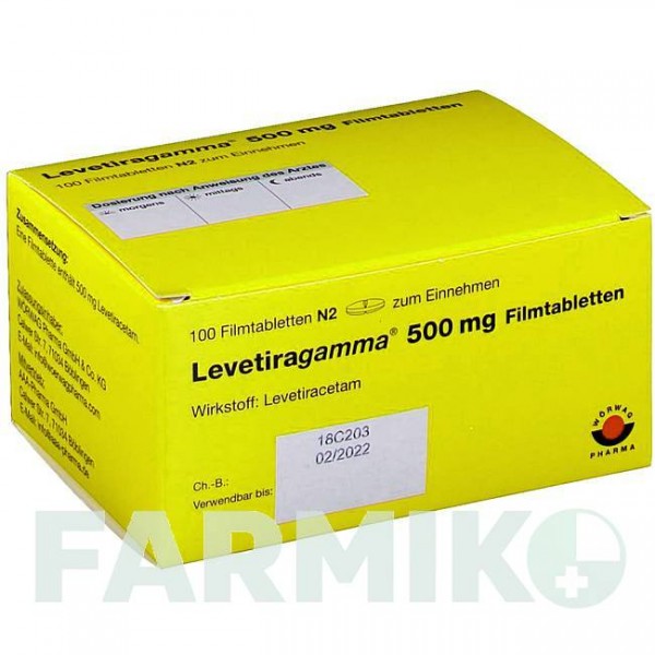 ЛЕВЕТИРАГАММА (LEVETIRAGAMMA) 500 мг таблетки 100 шт - Леветирацетам AAA - PHARMA