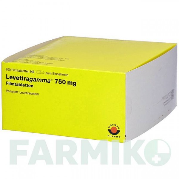 ЛЕВЕТИРАГАММА (LEVETIRAGAMMA) 750 мг таблетки 100 шт - Леветирацетам AAA - PHARMA