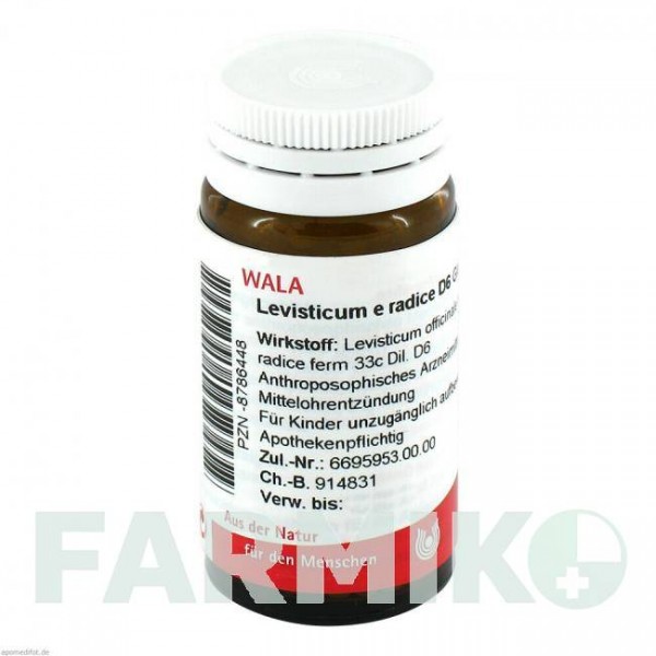 ЛЕВИСТИКУМ (LEVISTICUM) D 6 глобули 20 г - Гомеопатия WALA HEILMITTEL