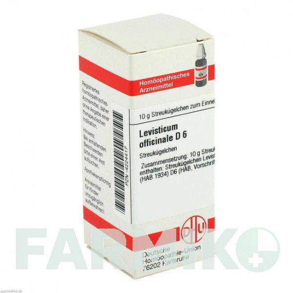 ЛЕВИСТИКУМ ОФФИЦИНАЛИС (LEVISTICUM OFFICINALIS) D 6 глобули 10 г - Гомеопатия DHU