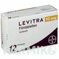 ЛЕВИТРА (LEVITRA) 10 мг таблетки 12 шт - Варденафил JENAPHARM