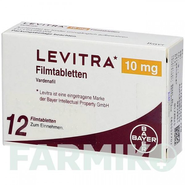 ЛЕВИТРА (LEVITRA) 10 мг таблетки 12 шт - Варденафил KOHLPHARMA