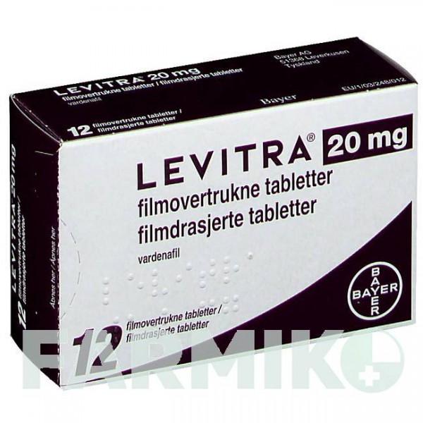 ЛЕВИТРА (LEVITRA) 20 мг таблетки 12 шт - Варденафил CC PHARMA