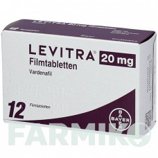 ЛЕВИТРА (LEVITRA) 20 мг таблетки 12 шт - Варденафил JENAPHARM
