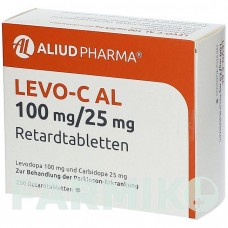 ЛЕВО (LEVO) 100 мг/25 мг таблетки 200 шт - Леводопа, Карбидопа ALIUD PHARMA
