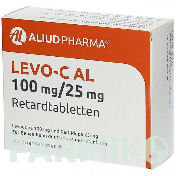 ЛЕВО (LEVO) 100 мг/25 мг таблетки 200 шт - Леводопа, Карбидопа ALIUD PHARMA