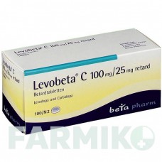 ЛЕВОБЕТА (LEVOBETA) 100 мг/25 мг таблетки 100 шт - Леводопа, Карбидопа BETAPHARM