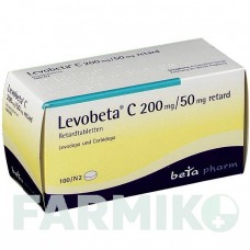 ЛЕВОБЕТА (LEVOBETA) 200 мг/50 мг таблетки 100 шт - Леводопа, Карбідопа BETAPHARM