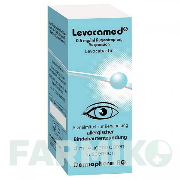 ЛЕВОКАМЕД (LEVOCAMED) 0,5 мг/мл капли 4 мл - Левокабастин DERMAPHARM