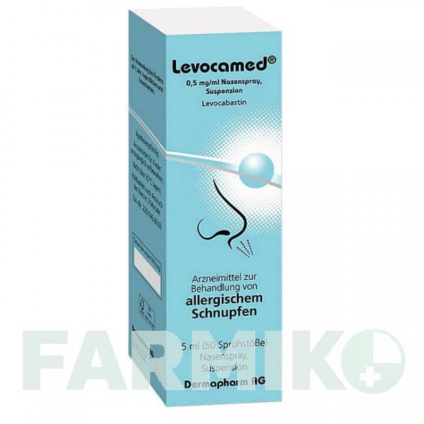 ЛЕВОКАМЕД (LEVOCAMED) 0,5 мг/мл спрей 5 мл - Левокабастин DERMAPHARM