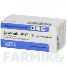 ЛЕВОКАРБ (LEVOCARB) 100 мг/25 мг таблетки 100 шт - Леводопа, Карбідопа TEVA