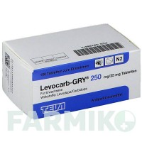 ЛЕВОКАРБ (LEVOCARB) 250 мг/25 мг таблетки 100 шт - Леводопа, Карбидопа TEVA