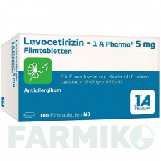 ЛЕВОЦЕТИРИЗИН (LEVOCETIRIZIN) 5 мг таблетки 100 шт - Левоцетиризин 1 A PHARMA