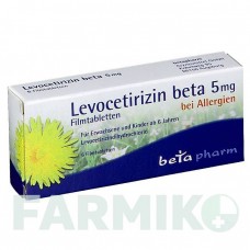 ЛЕВОЦЕТИРИЗИН (LEVOCETIRIZIN) 5 мг таблетки 6 шт - Левоцетиризин BETAPHARM