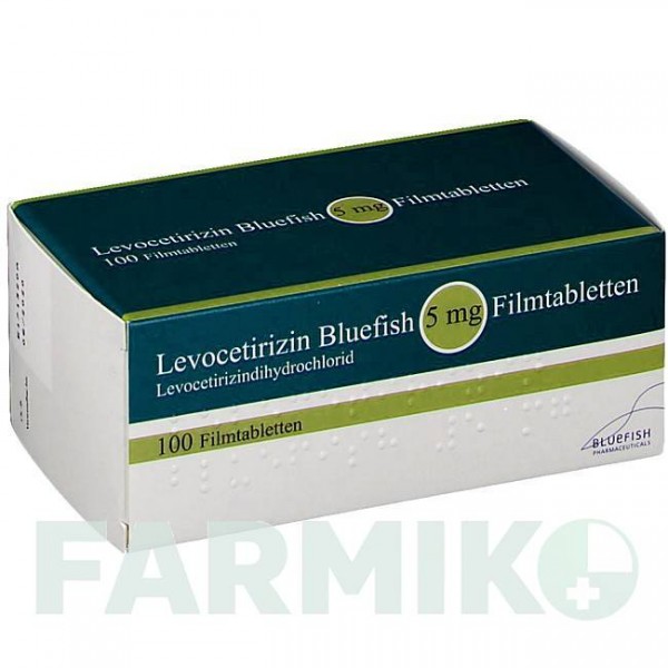 ЛЕВОЦЕТИРИЗИН (LEVOCETIRIZIN) 5 мг таблетки 100 шт - Левоцетиризин BLUEFISH