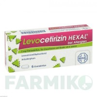 ЛЕВОЦЕТИРИЗИН (LEVOCETIRIZIN) 5 мг таблетки 6 шт - Левоцетиризин HEXAL
