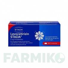ЛЕВОЦЕТИРИЗИН (LEVOCETIRIZIN) 5 мг таблетки 50 шт - Левоцетиризин STADA